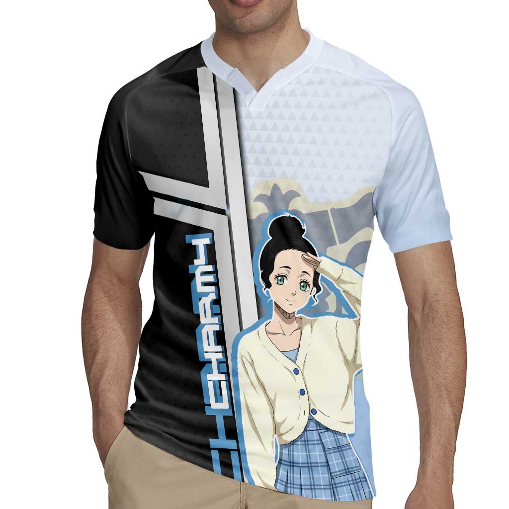 Charmy Pappitson Rugby Jersey Soft Pastel Anime Style