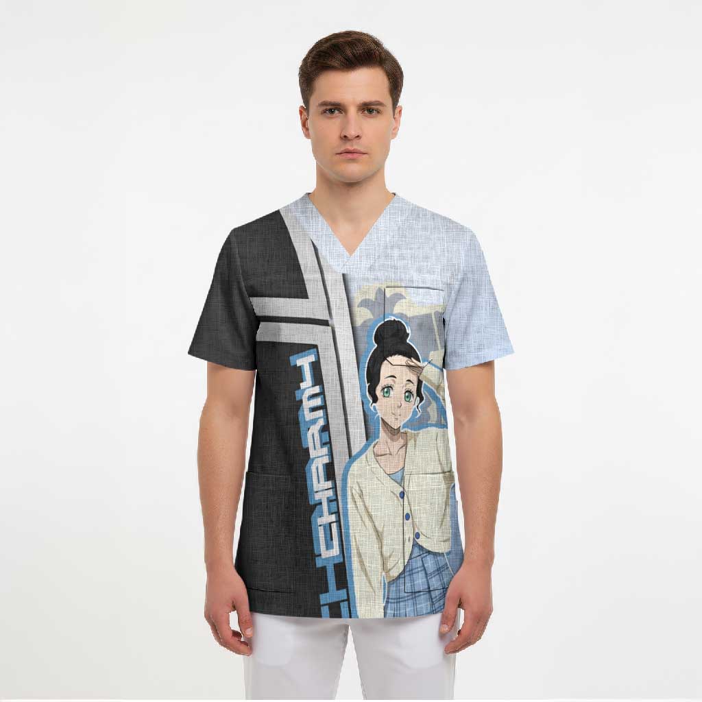 Charmy Pappitson Scrub Top Soft Pastel Anime Style