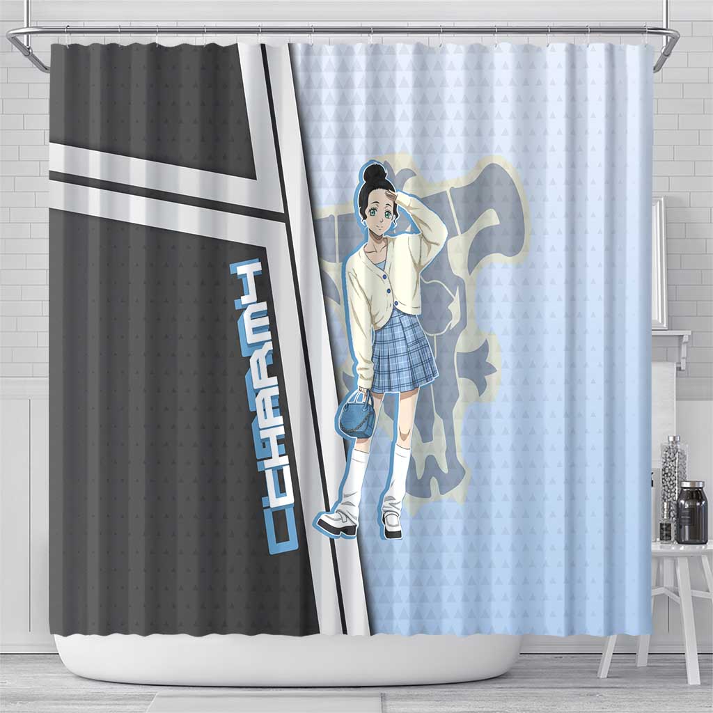 Charmy Pappitson Shower Curtain Soft Pastel Anime Style