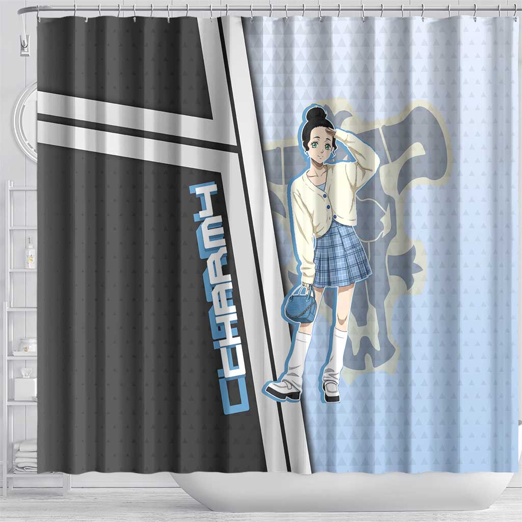 Charmy Pappitson Shower Curtain Soft Pastel Anime Style