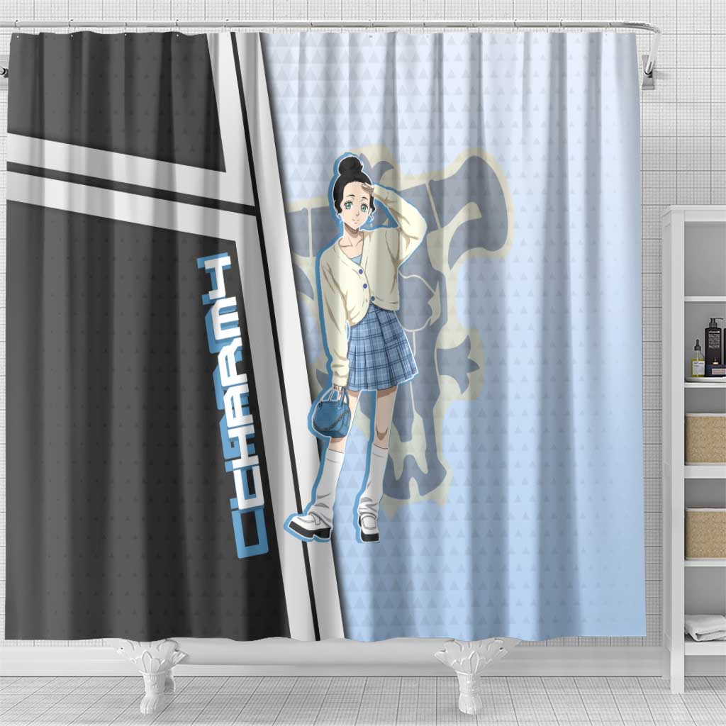 Charmy Pappitson Shower Curtain Soft Pastel Anime Style