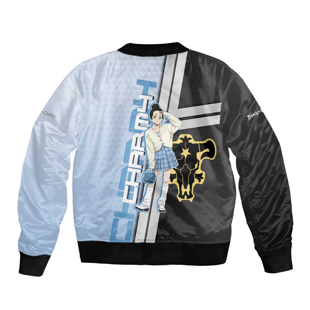 Charmy Pappitson Sleeve Zip Bomber Jacket Soft Pastel Anime Style