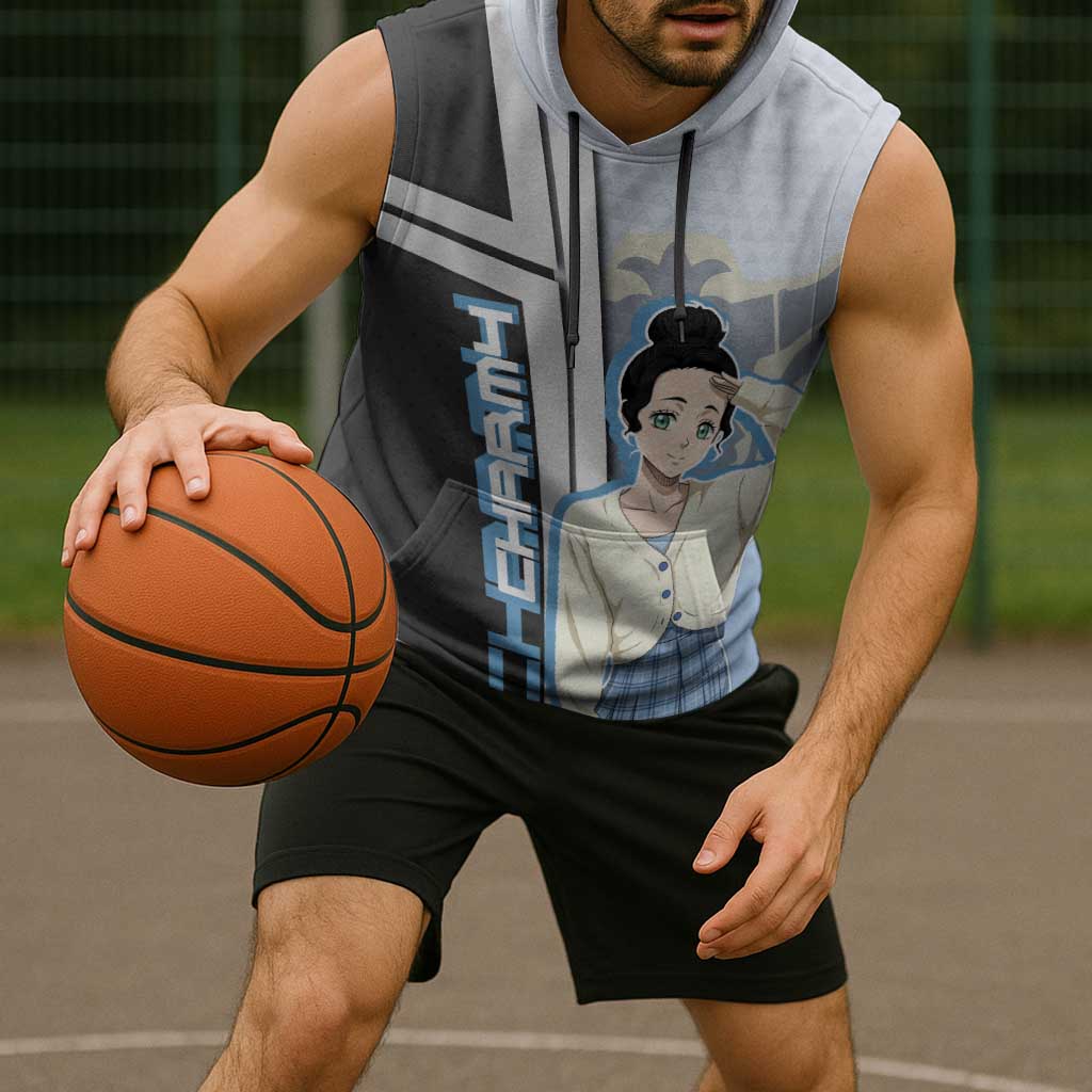 Charmy Pappitson Sleeveless Hoodie Soft Pastel Anime Style