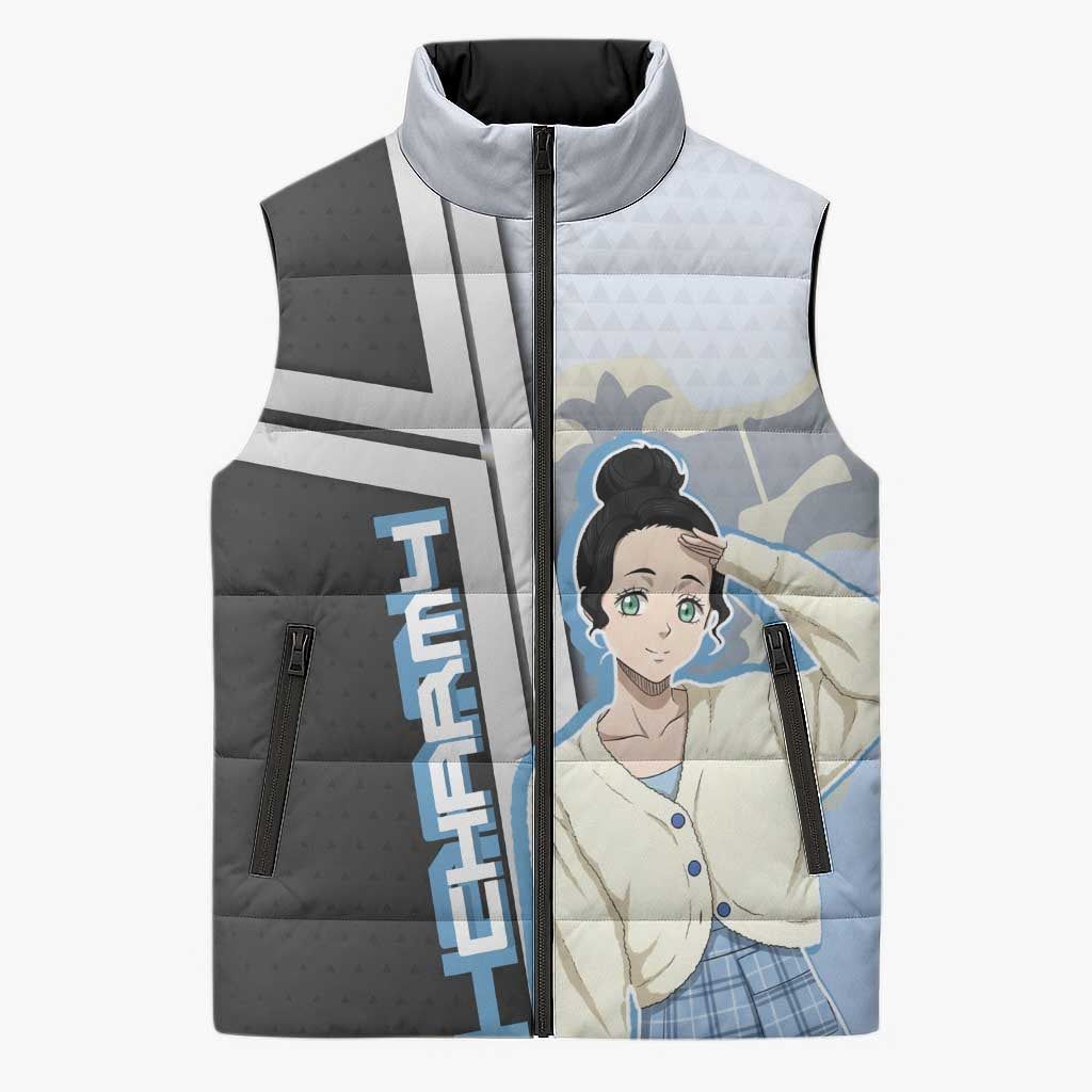 Charmy Pappitson Sleeveless Puffer Jacket Soft Pastel Anime Style