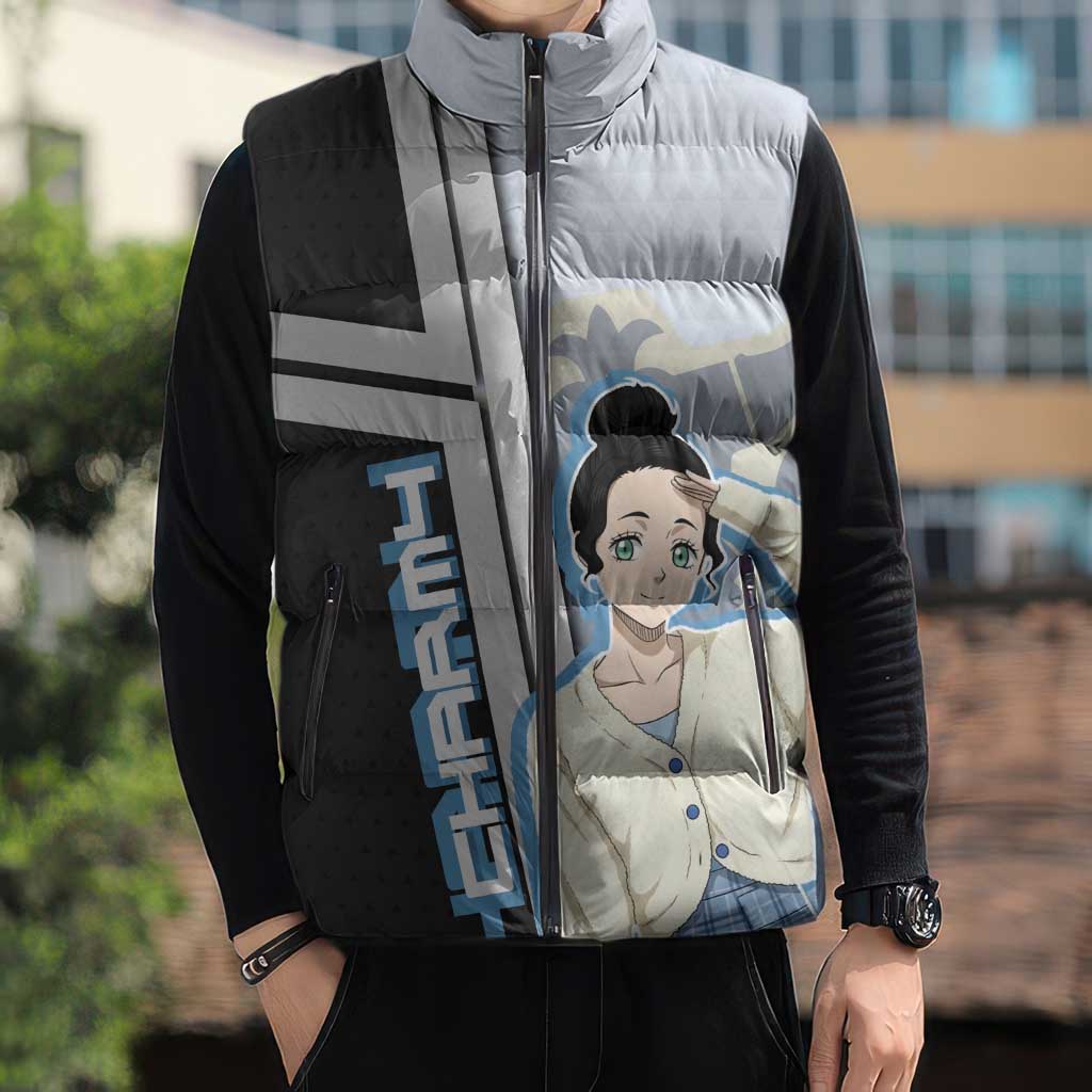Charmy Pappitson Sleeveless Puffer Jacket Soft Pastel Anime Style