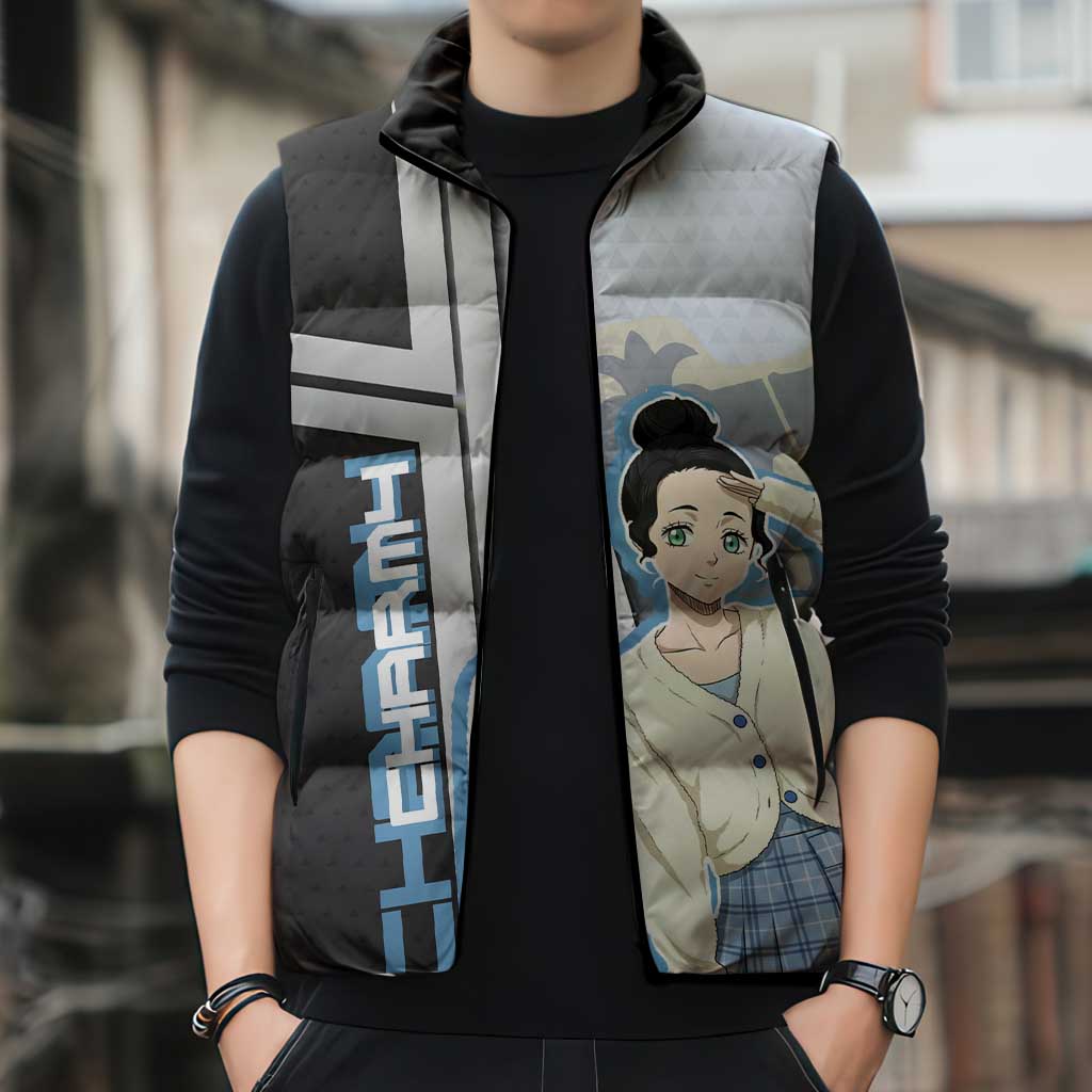 Charmy Pappitson Sleeveless Puffer Jacket Soft Pastel Anime Style