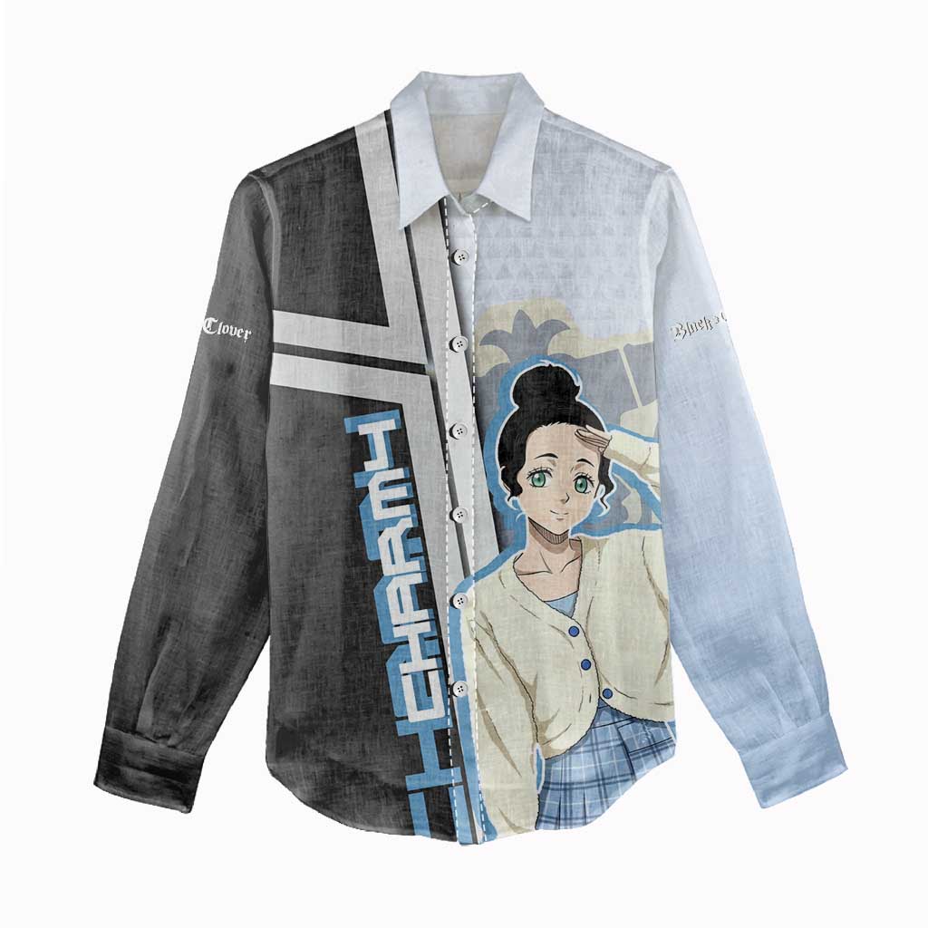 Charmy Pappitson Women Casual Shirt Soft Pastel Anime Style