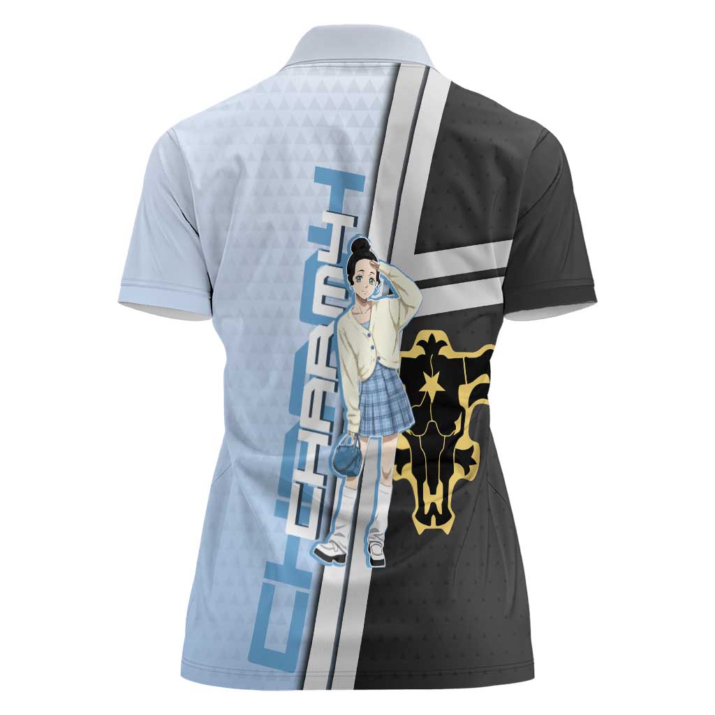 Charmy Pappitson Women Polo Shirt Soft Pastel Anime Style
