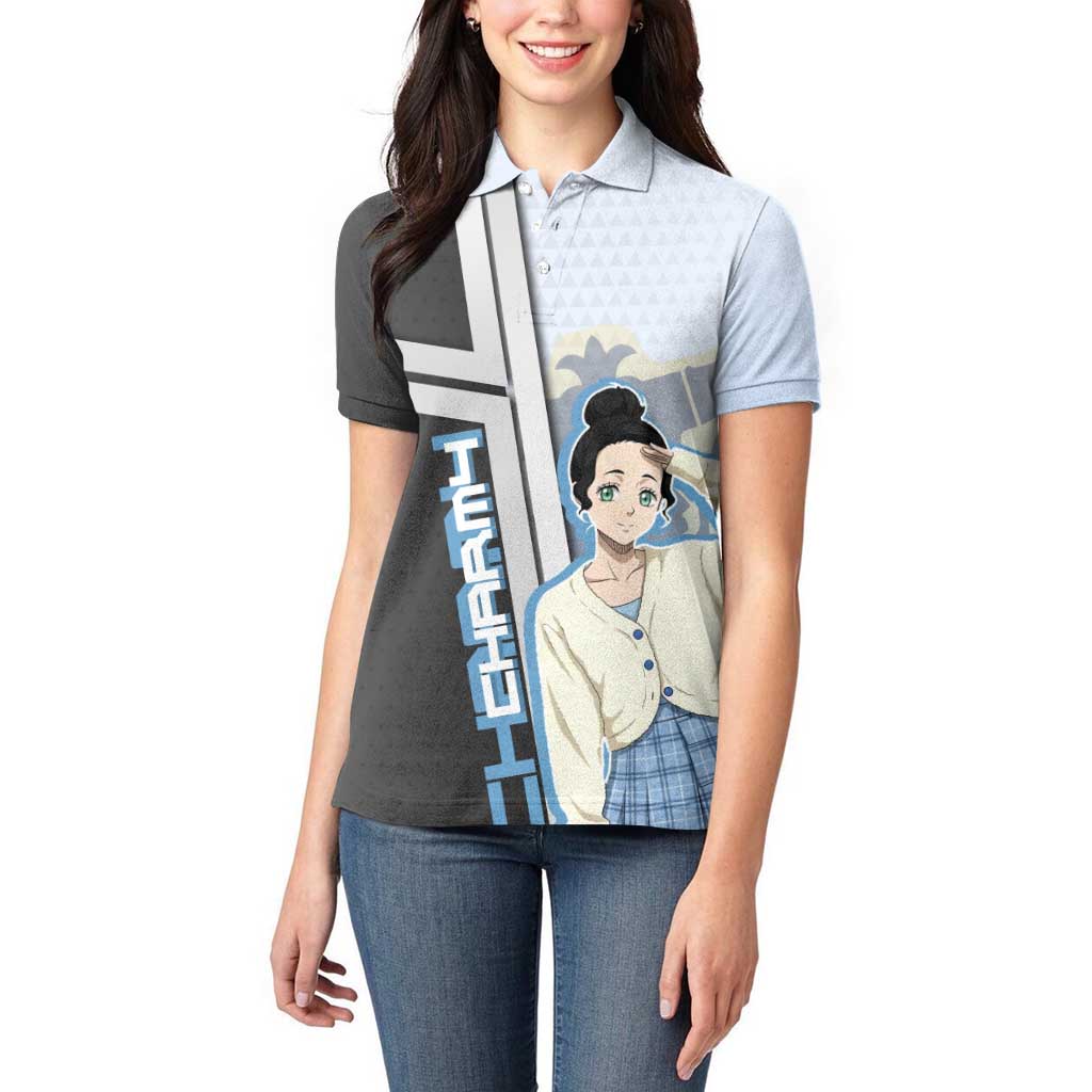 Charmy Pappitson Women Polo Shirt Soft Pastel Anime Style