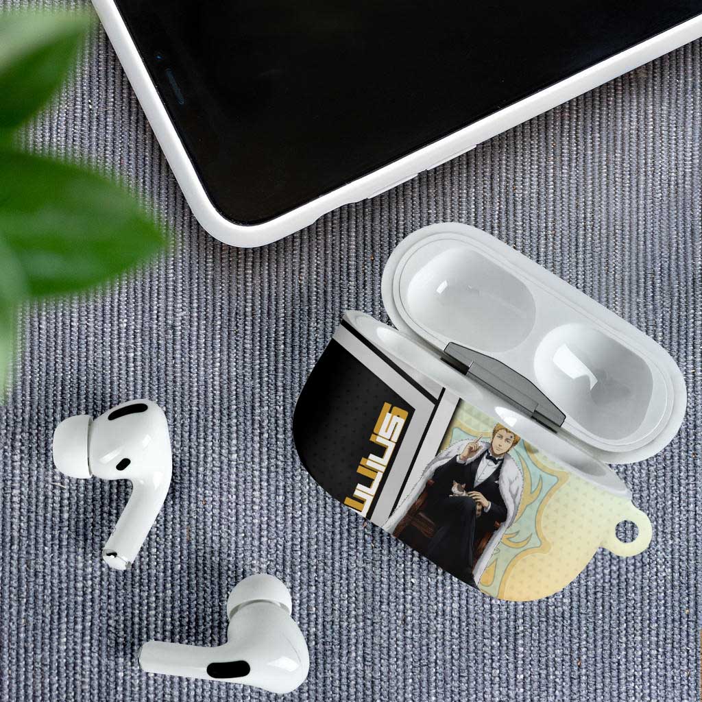 Julius Novachrono AirPods Case Regal Anime Illustration Style