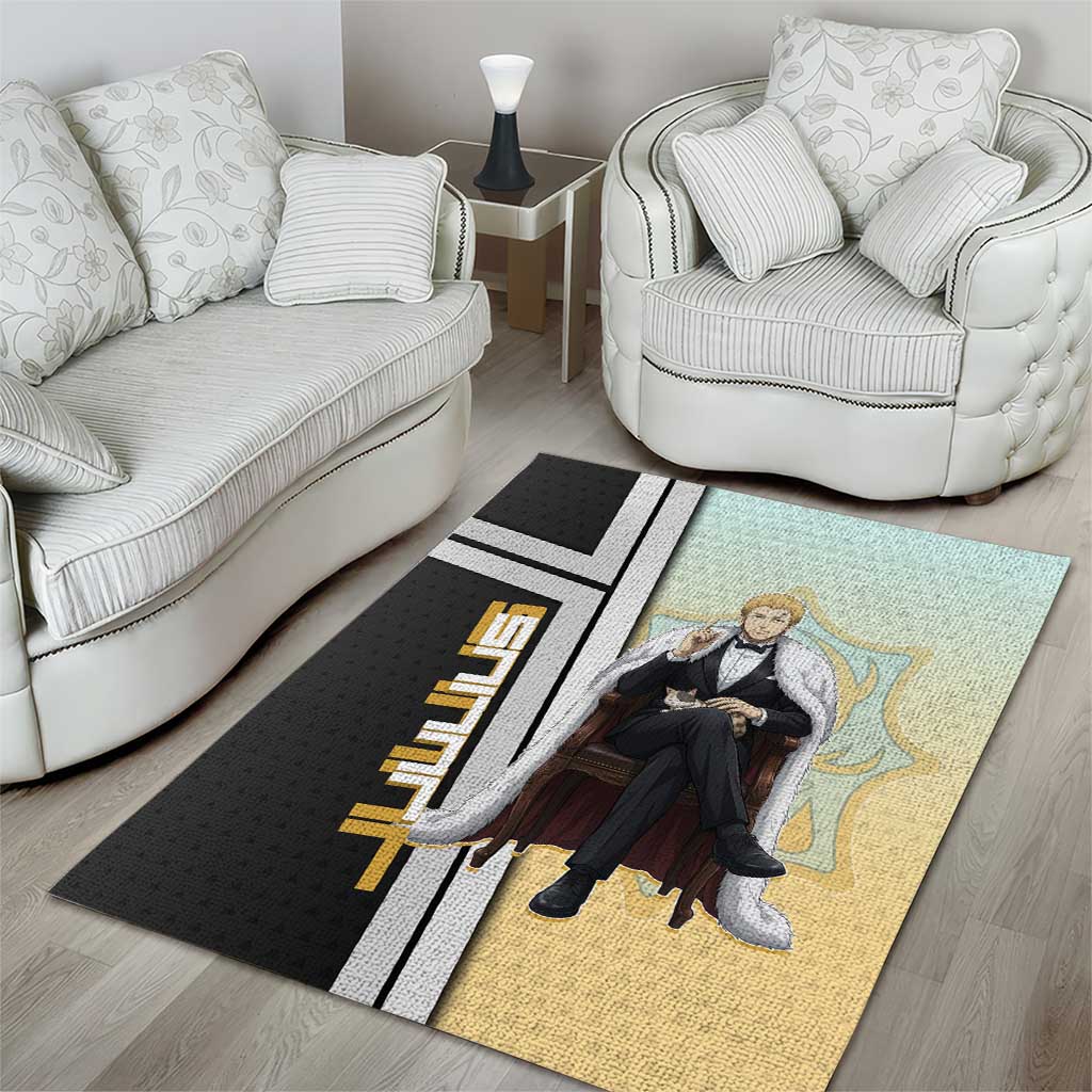 Julius Novachrono Area Rug Regal Anime Illustration Style
