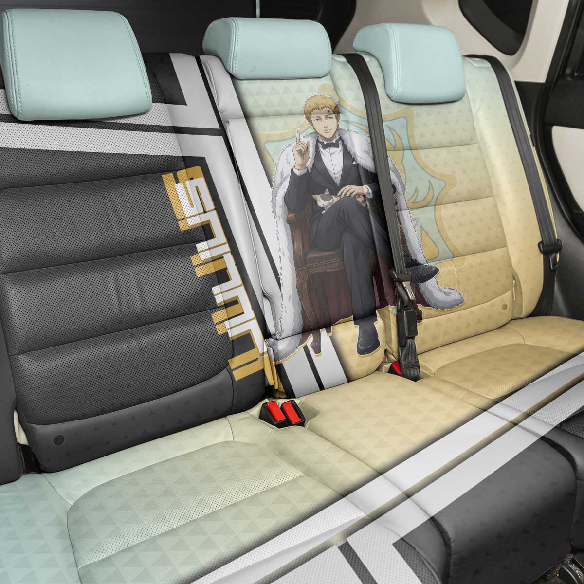 Julius Novachrono Back Car Seat Cover Regal Anime Illustration Style
