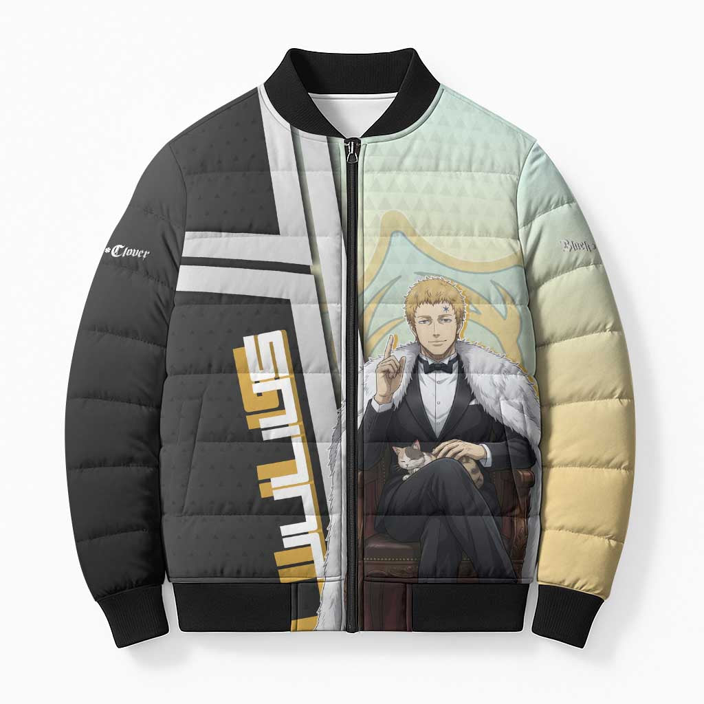 Julius Novachrono Bomber Puffer Jacket Regal Anime Illustration Style
