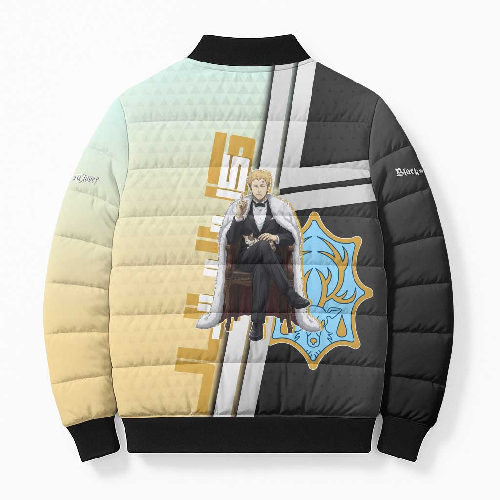 Julius Novachrono Bomber Puffer Jacket Regal Anime Illustration Style
