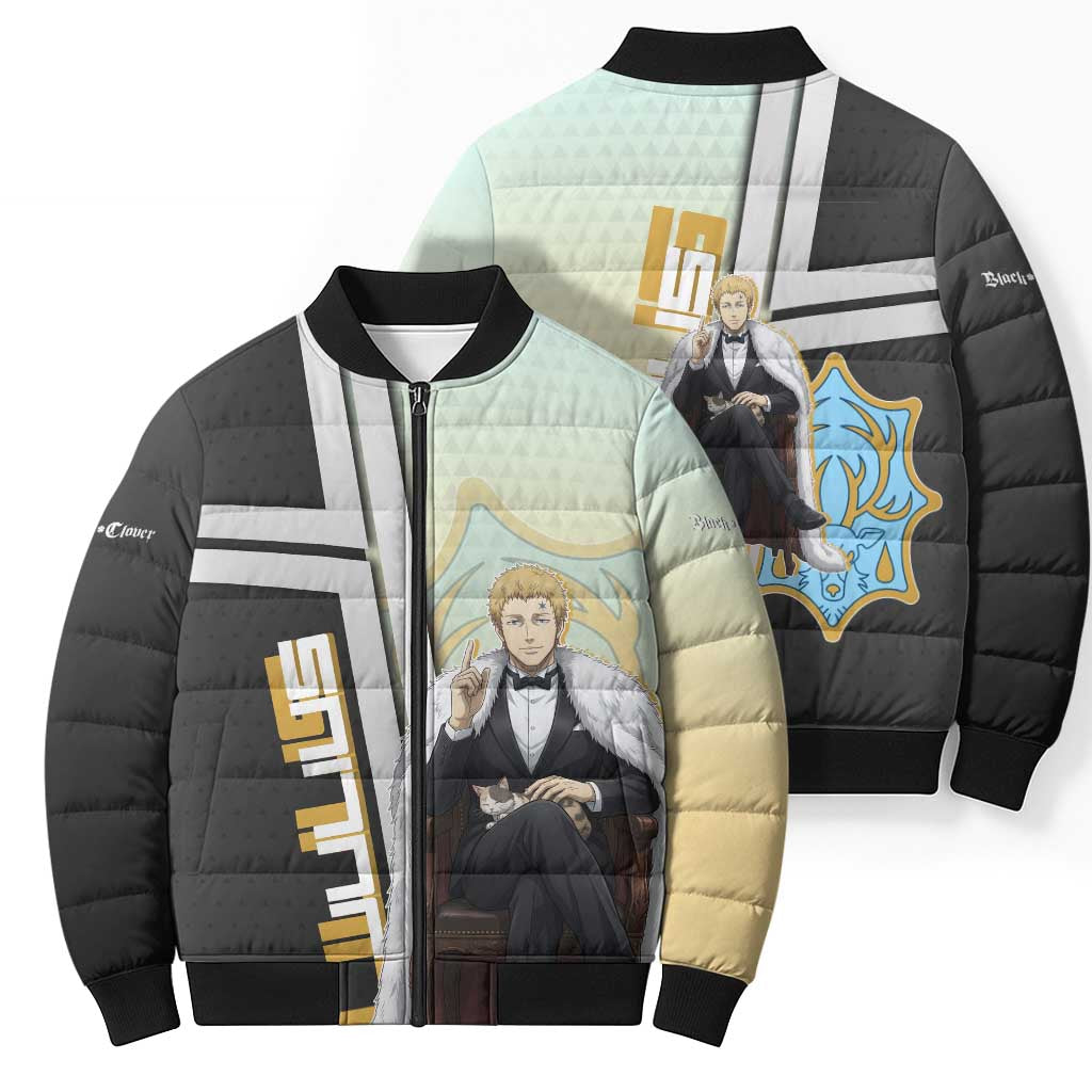 Julius Novachrono Bomber Puffer Jacket Regal Anime Illustration Style