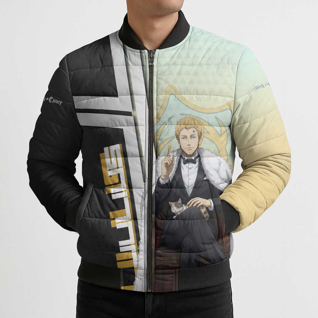 Julius Novachrono Bomber Puffer Jacket Regal Anime Illustration Style