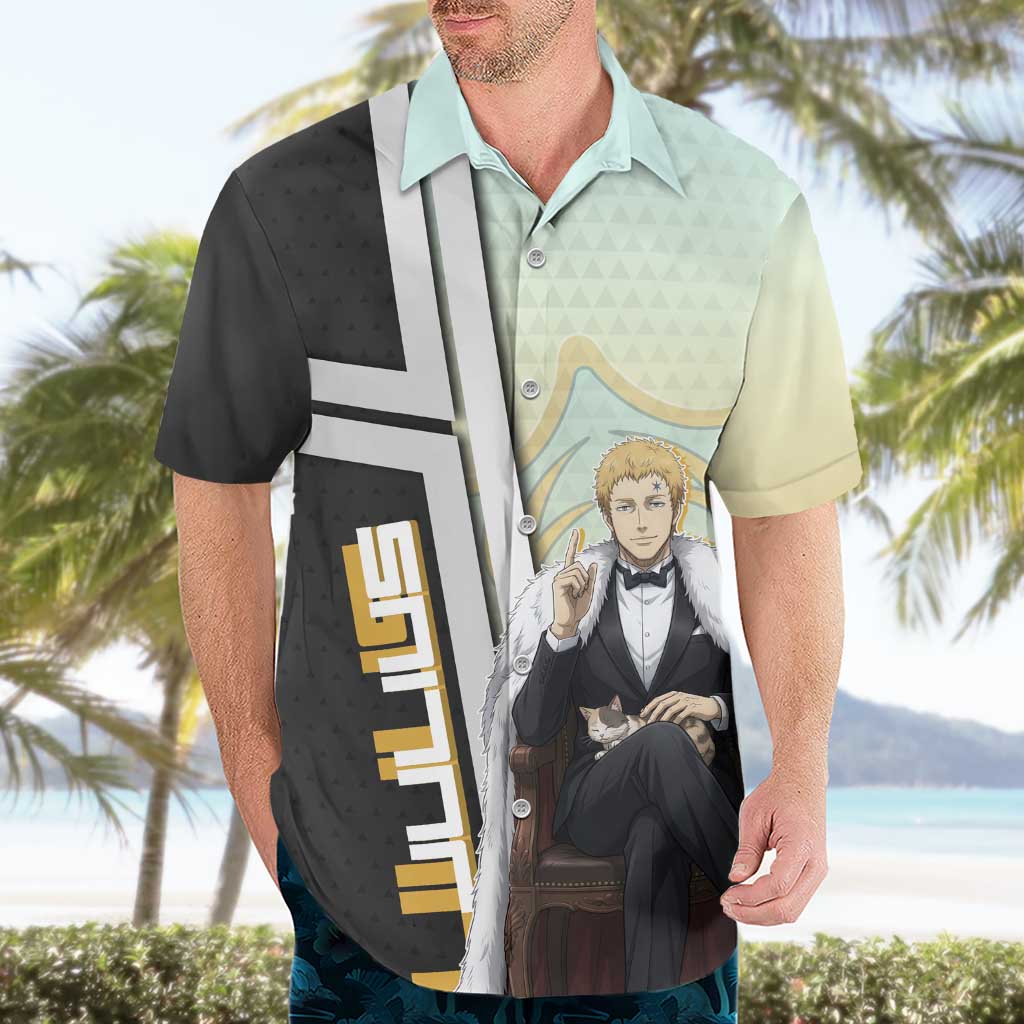 Julius Novachrono Hawaiian Shirt Regal Anime Illustration Style