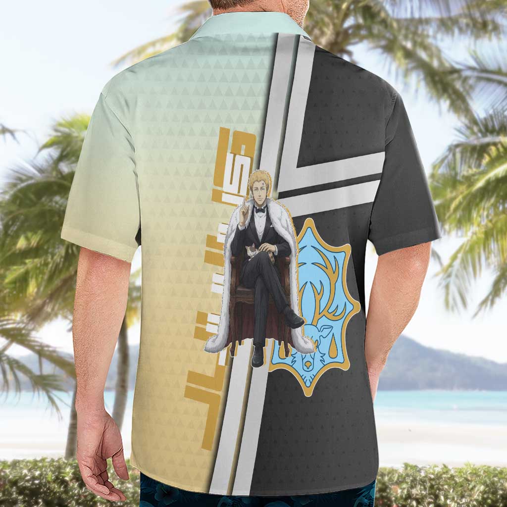 Julius Novachrono Hawaiian Shirt Regal Anime Illustration Style