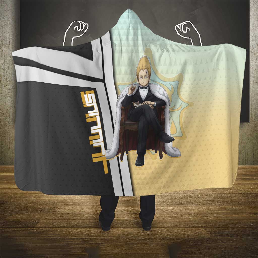 Julius Novachrono Hooded Blanket Regal Anime Illustration Style