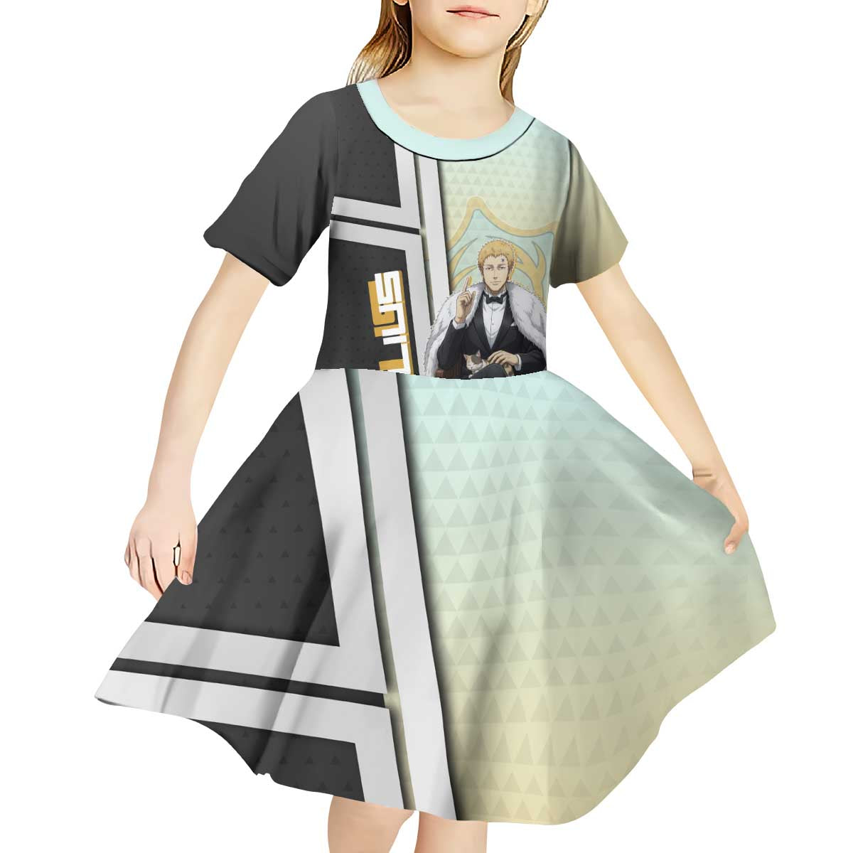 Julius Novachrono Kid Short Sleeve Dress Regal Anime Illustration Style
