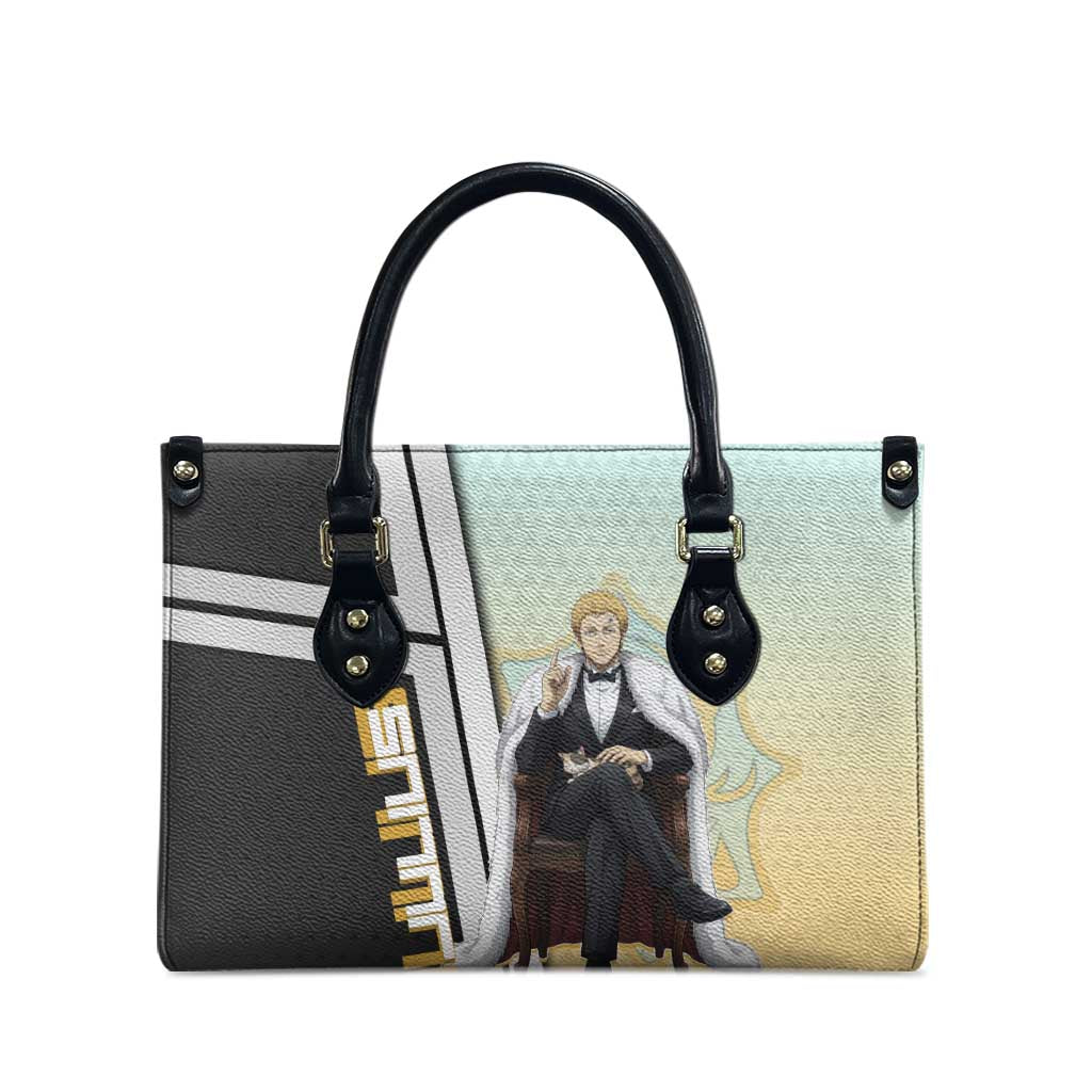 Julius Novachrono Leather Bag Regal Anime Illustration Style