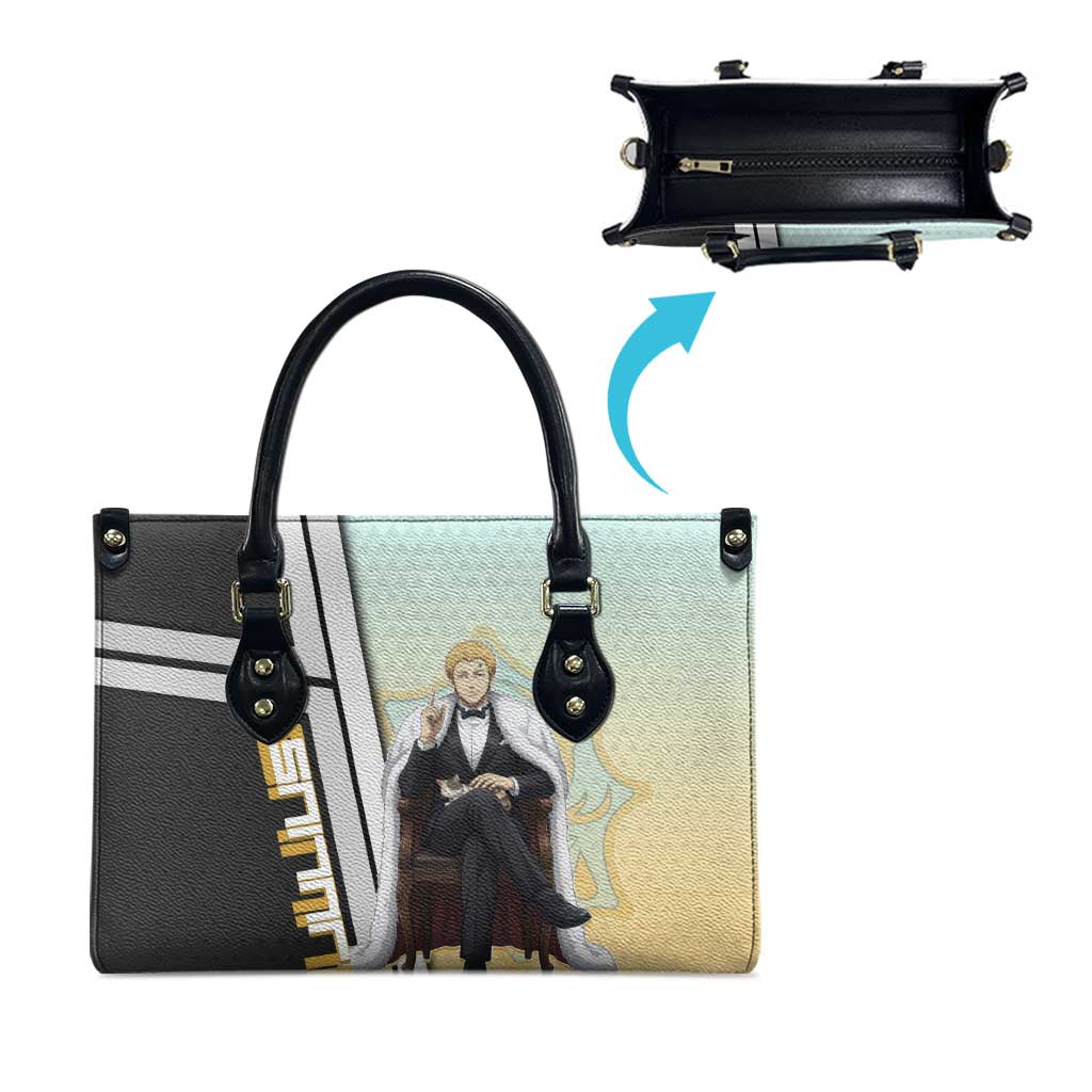 Julius Novachrono Leather Bag Regal Anime Illustration Style
