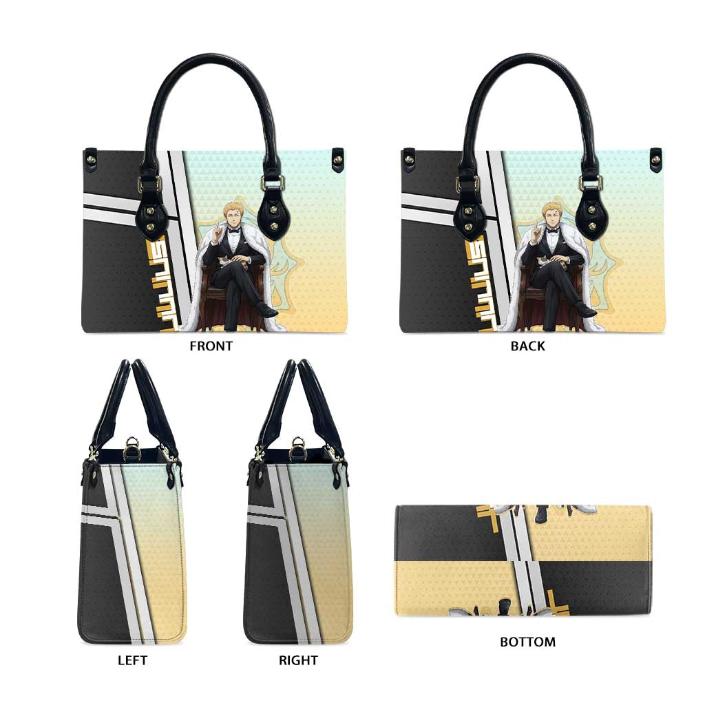 Julius Novachrono Leather Bag Regal Anime Illustration Style