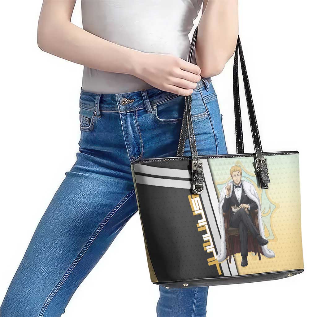 Julius Novachrono Leather Tote Bag Regal Anime Illustration Style