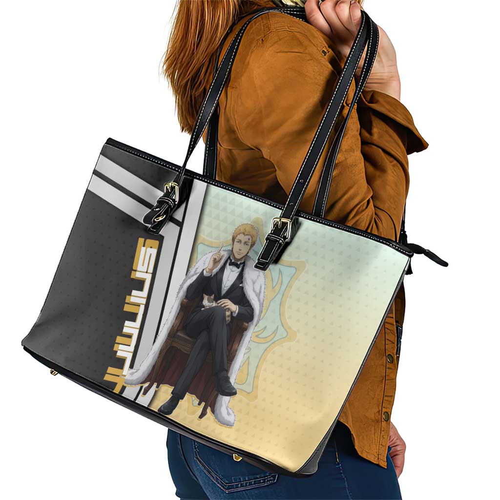 Julius Novachrono Leather Tote Bag Regal Anime Illustration Style