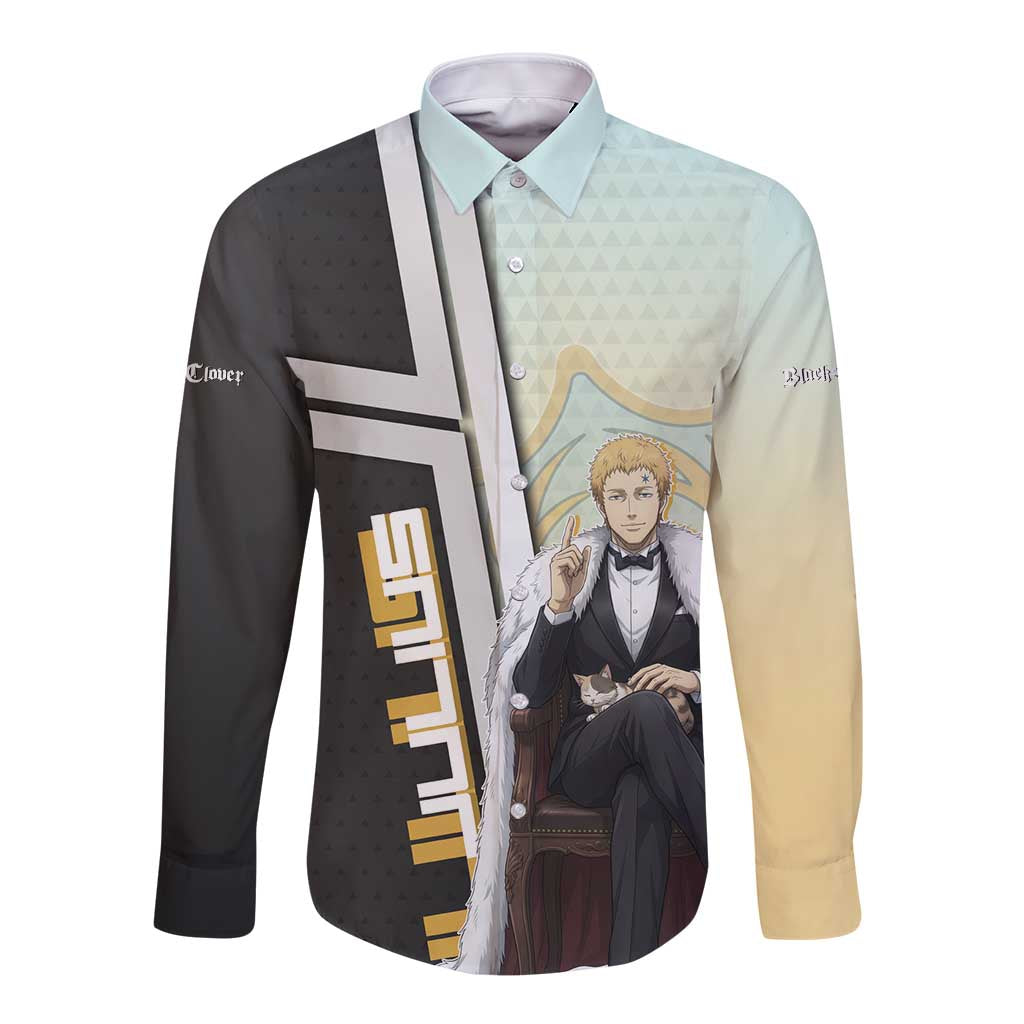 Julius Novachrono Long Sleeve Button Shirt Regal Anime Illustration Style