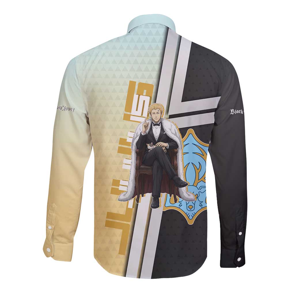 Julius Novachrono Long Sleeve Button Shirt Regal Anime Illustration Style