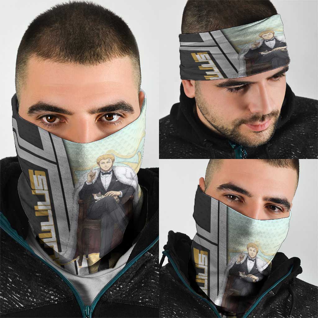Julius Novachrono Neck Gaiter Regal Anime Illustration Style