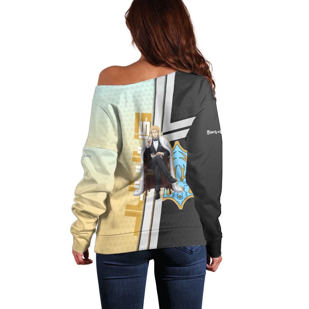 Julius Novachrono Off Shoulder Sweater Regal Anime Illustration Style