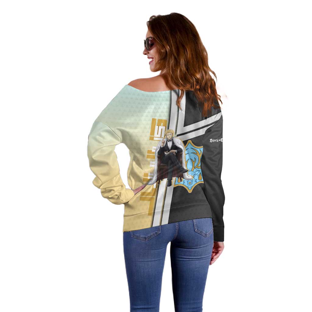 Julius Novachrono Off Shoulder Sweater Regal Anime Illustration Style