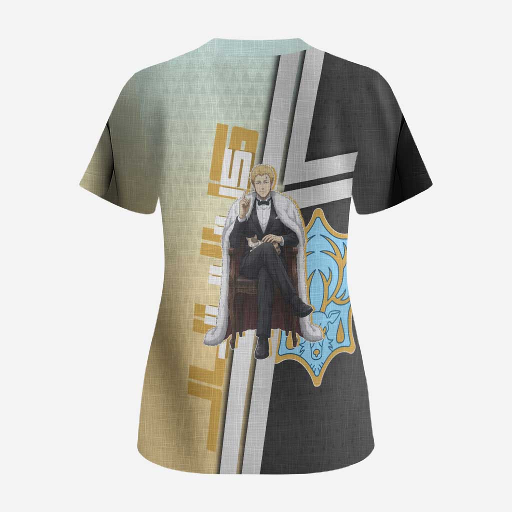 Julius Novachrono Scrub Top Regal Anime Illustration Style
