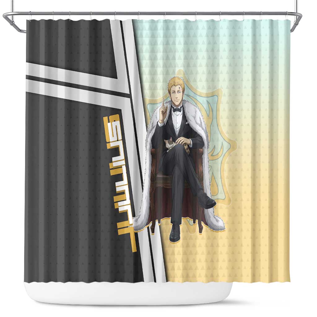 Julius Novachrono Shower Curtain Regal Anime Illustration Style