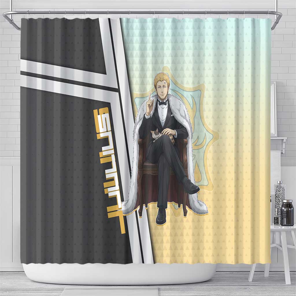 Julius Novachrono Shower Curtain Regal Anime Illustration Style