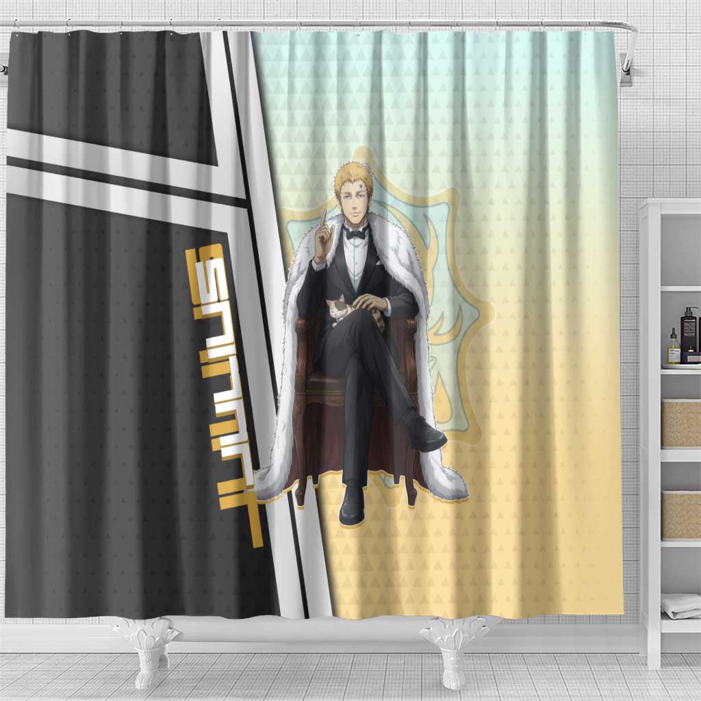 Julius Novachrono Shower Curtain Regal Anime Illustration Style