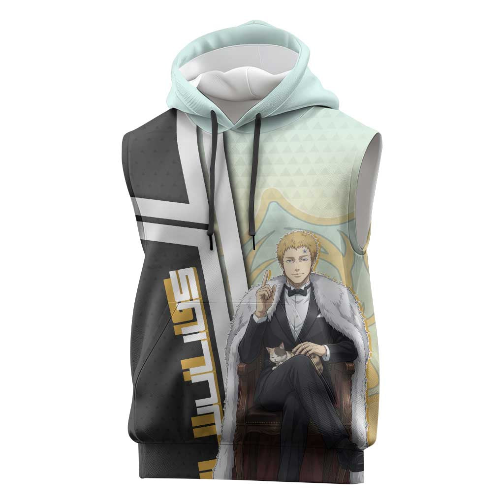 Julius Novachrono Sleeveless Hoodie Regal Anime Illustration Style