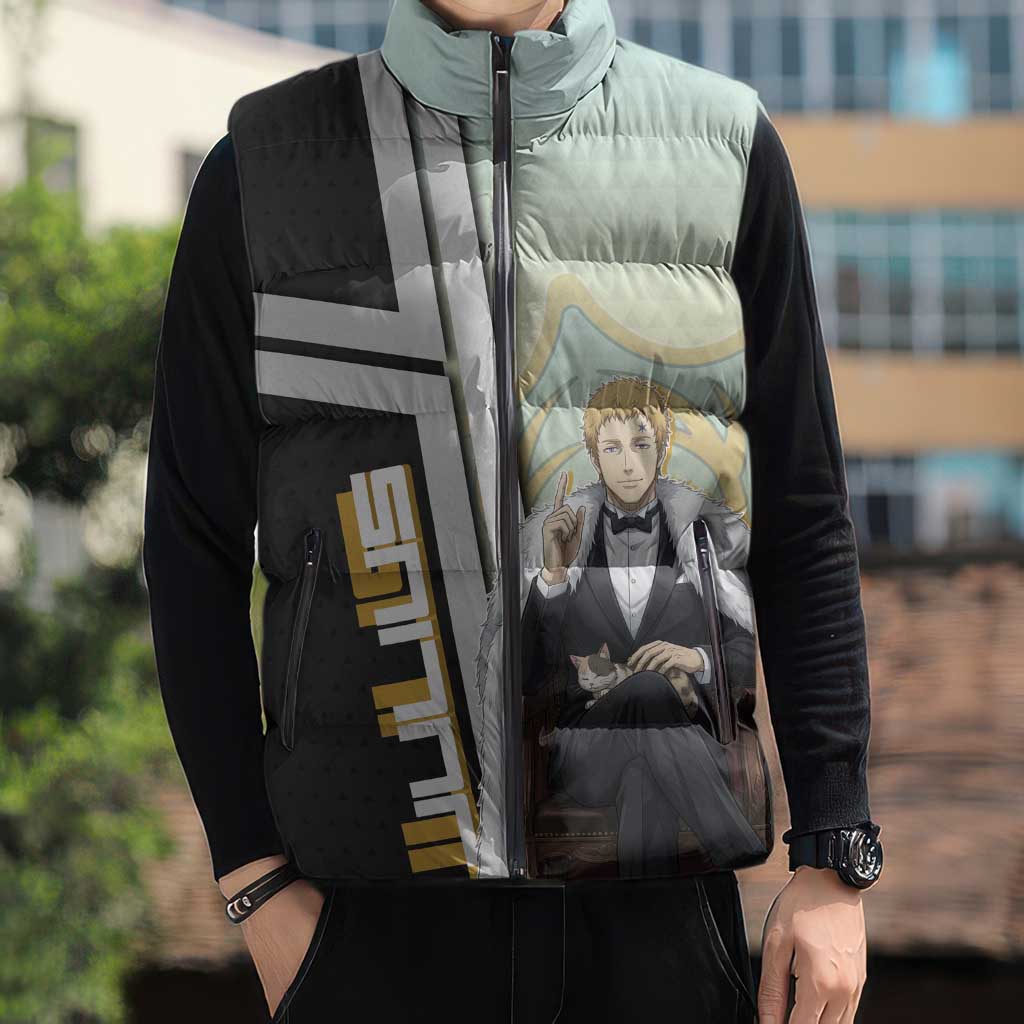 Julius Novachrono Sleeveless Puffer Jacket Regal Anime Illustration Style