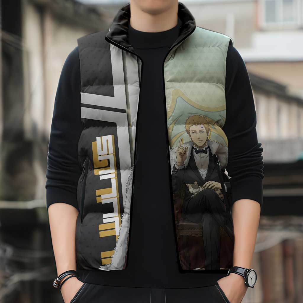 Julius Novachrono Sleeveless Puffer Jacket Regal Anime Illustration Style