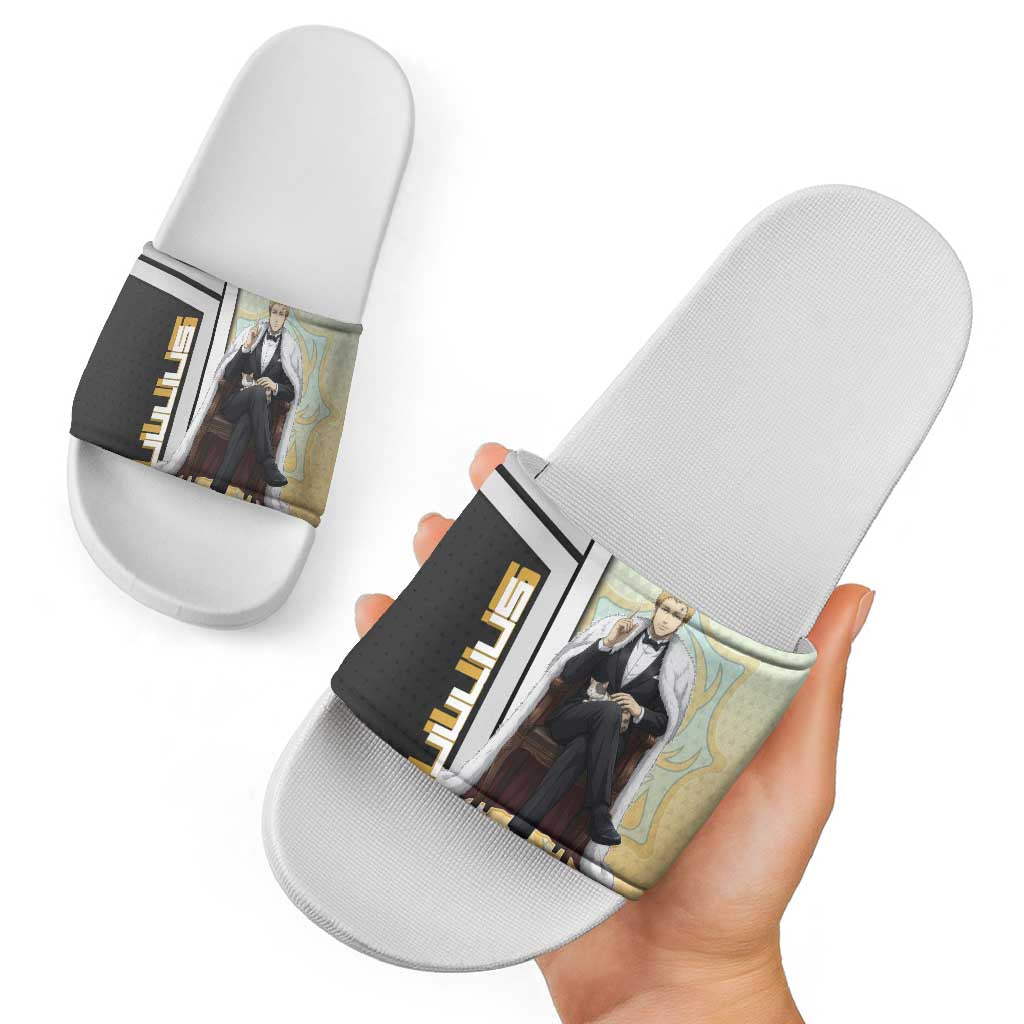 Julius Novachrono Slide Sandals Regal Anime Illustration Style