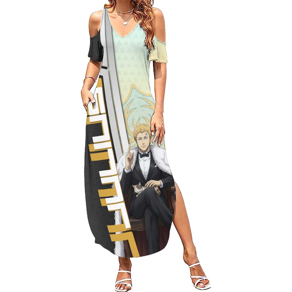 Julius Novachrono Summer Maxi Dress Regal Anime Illustration Style