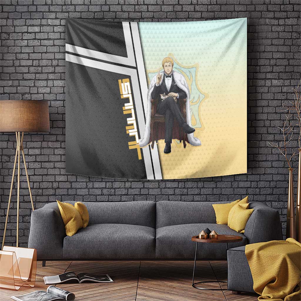 Julius Novachrono Tapestry Regal Anime Illustration Style