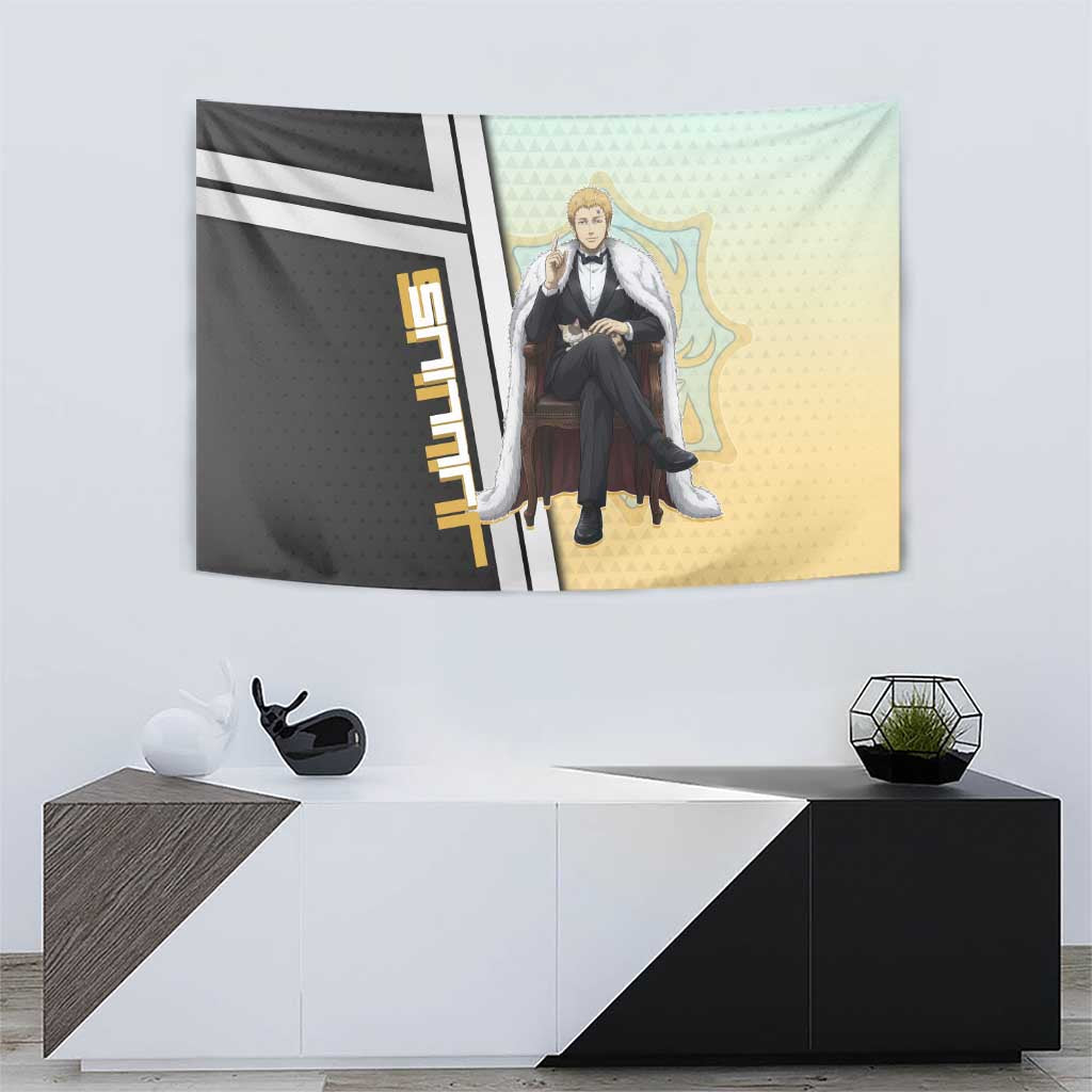 Julius Novachrono Tapestry Regal Anime Illustration Style