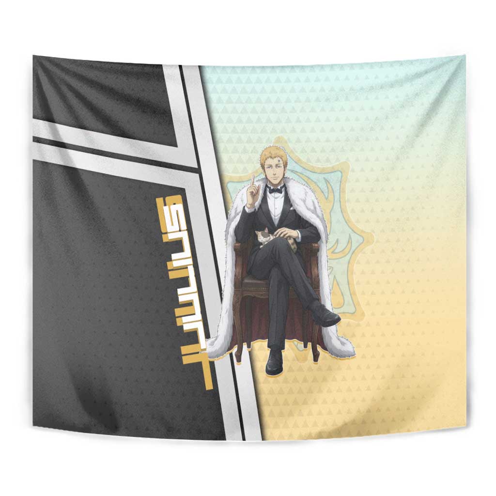 Julius Novachrono Tapestry Regal Anime Illustration Style