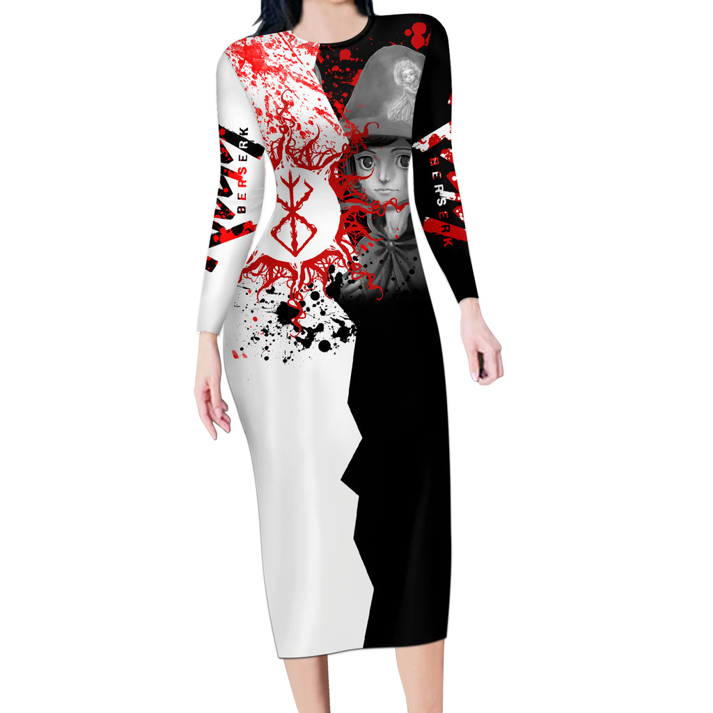 Schierke Berserk Long Sleeve Bodycon Dress Anime Japan Style