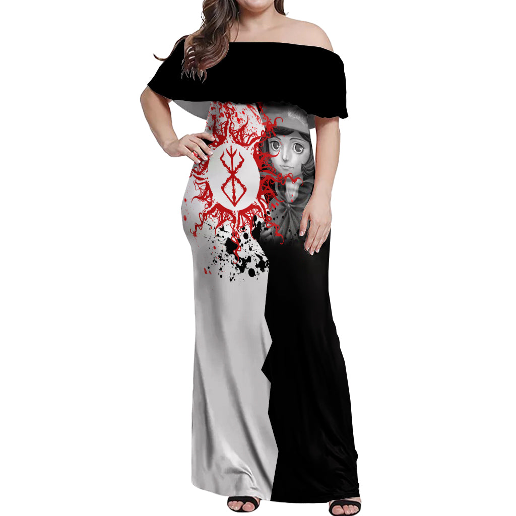 Schierke Berserk Off Shoulder Maxi Dress Anime Japan Style