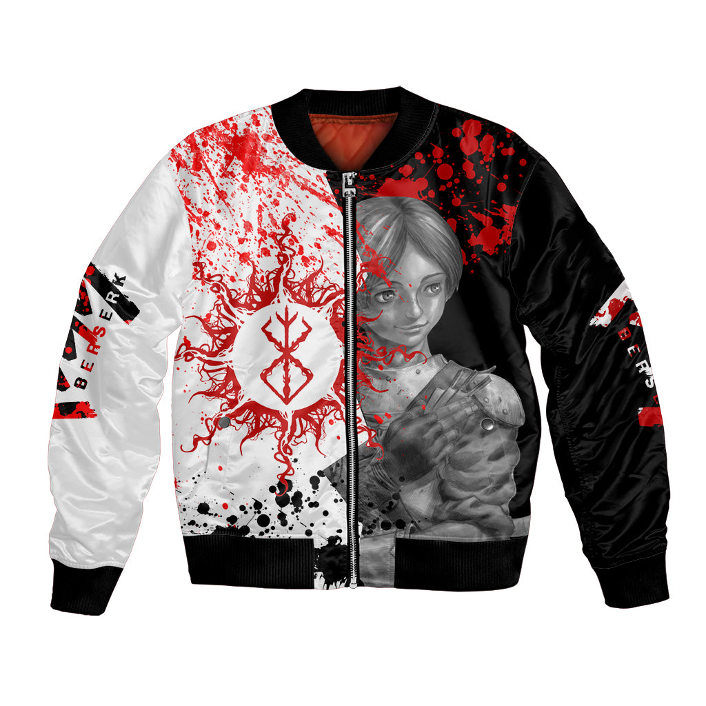 Judeau Berserk Bomber Jacket Anime Run Symbol Blood Style