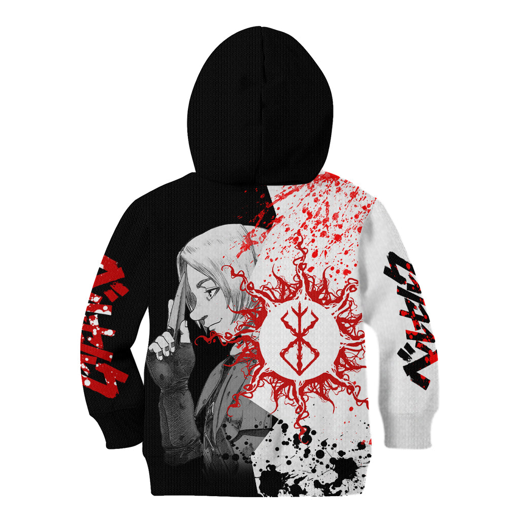Judeau Berserk Kid Hoodie Anime Run Symbol Blood Style